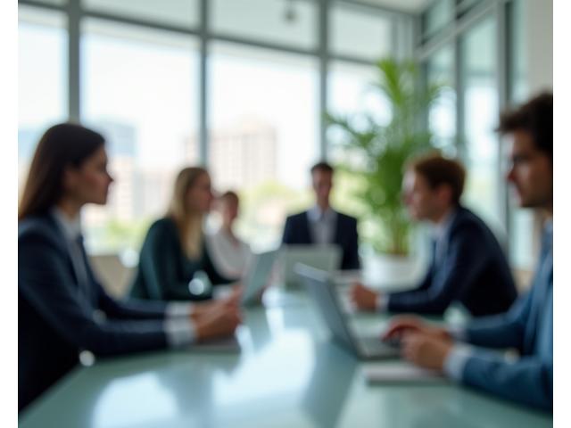 Team arbeitet zusammen, Brücke im Hintergrund